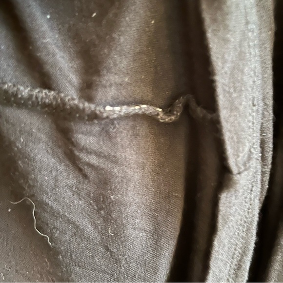 Eloquii Henley Black Long Sleeves Button Top Slight Mandarin Collar Sz 20 GUC - Picture 7 of 7